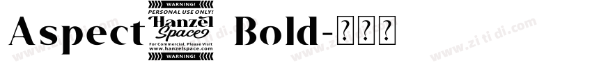 Aspect2 Bold字体转换